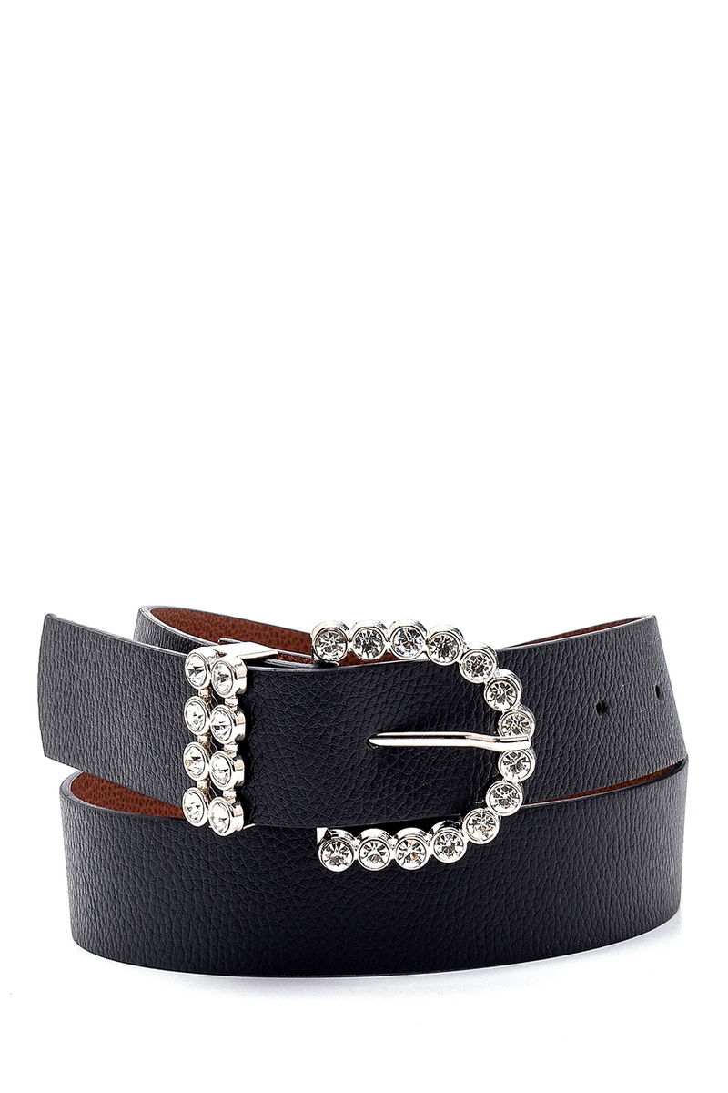 010134 Kristal Tokalı Kemer - Gümüş - BİGDART