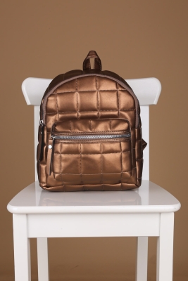 010144 Kapitone Sırt Çantası - Taba - BİGDART