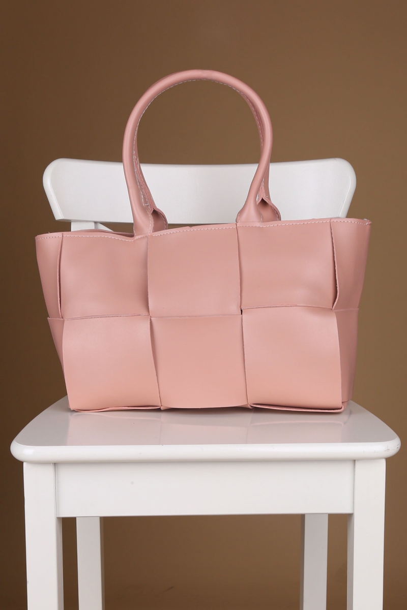 010145 Bottega Omuz Çantası - Pudra - BİGDART