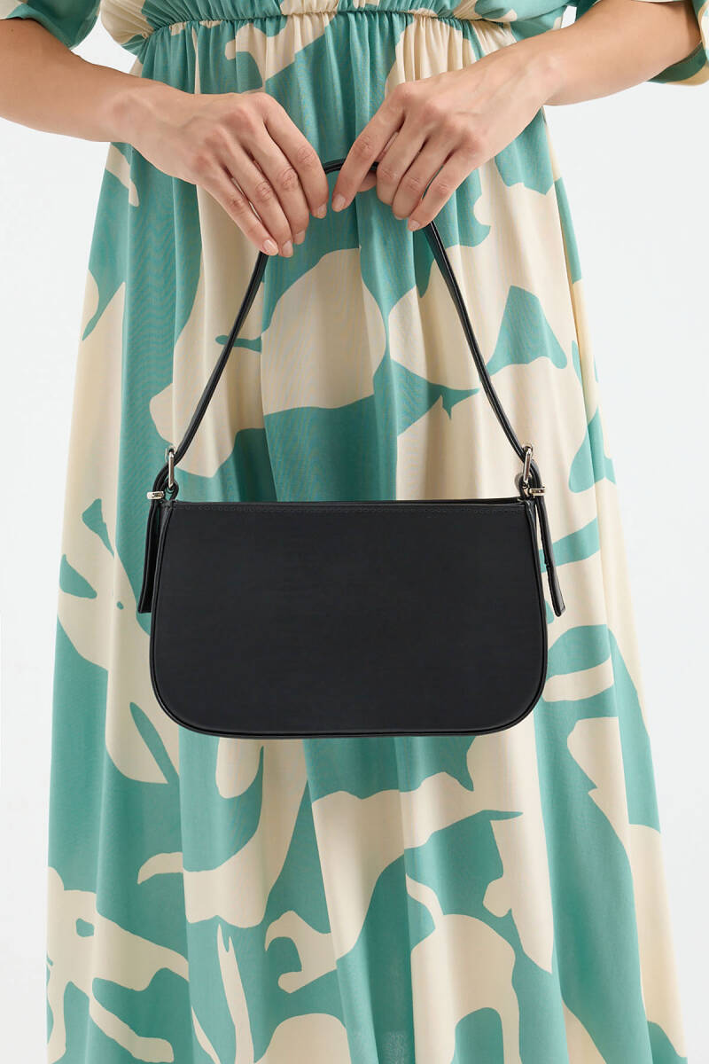 010172 Düz Baget Omuz Çantası - Siyah - BİGDART