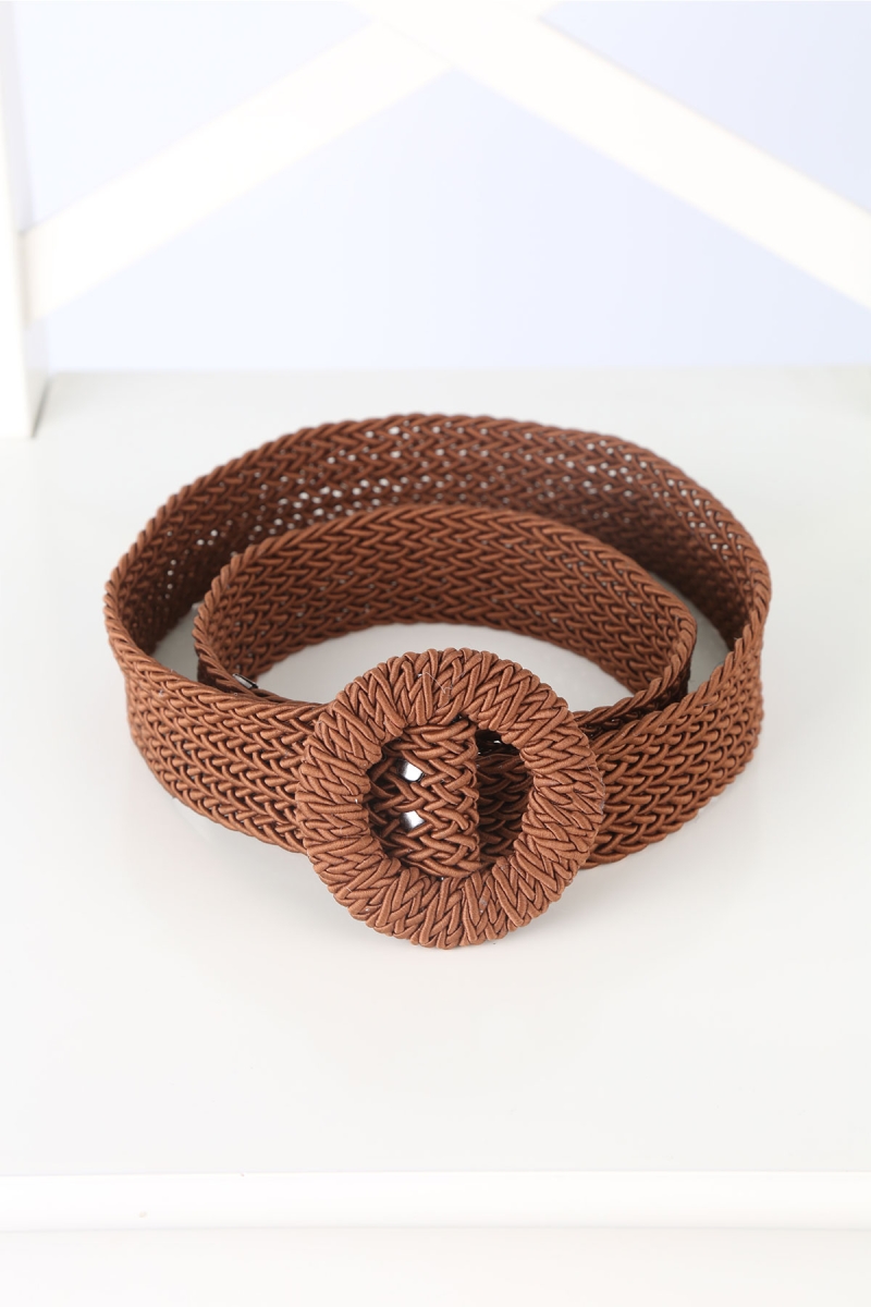 01026 Hasır Kemer - Kahverengi - BİGDART