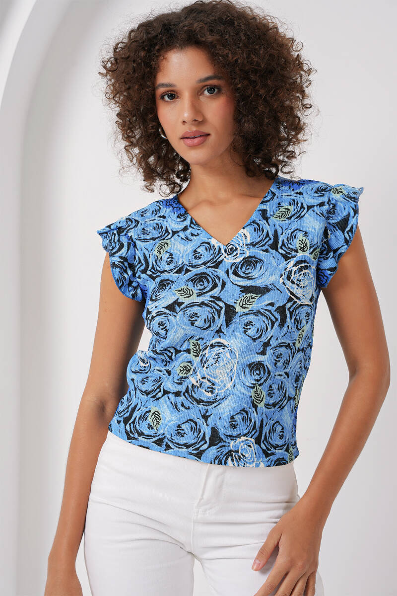 0430 Örme Bluz - A.Mavi - BİGDART