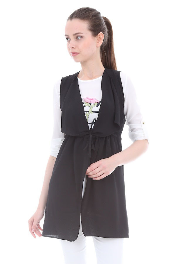 10038 KISA YELEK İKİLİ TAKIM - Siyah - BİGDART