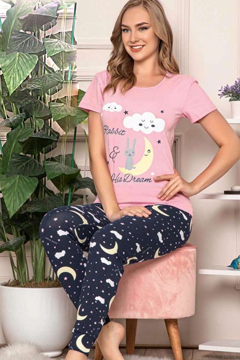 10323 Kısa Kollu Pijama Takımı - Bigdart