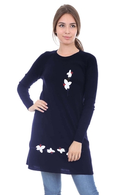 15238 TRİKO TUNİK - Lacivert - BİGDART