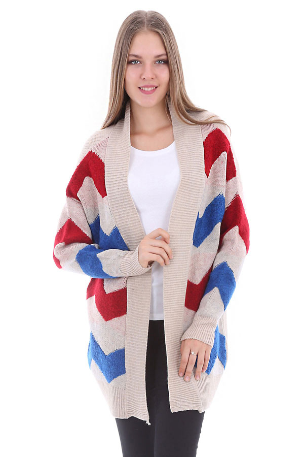 15285 SÜZENELİ TRİKO HIRKA - Bej - BİGDART