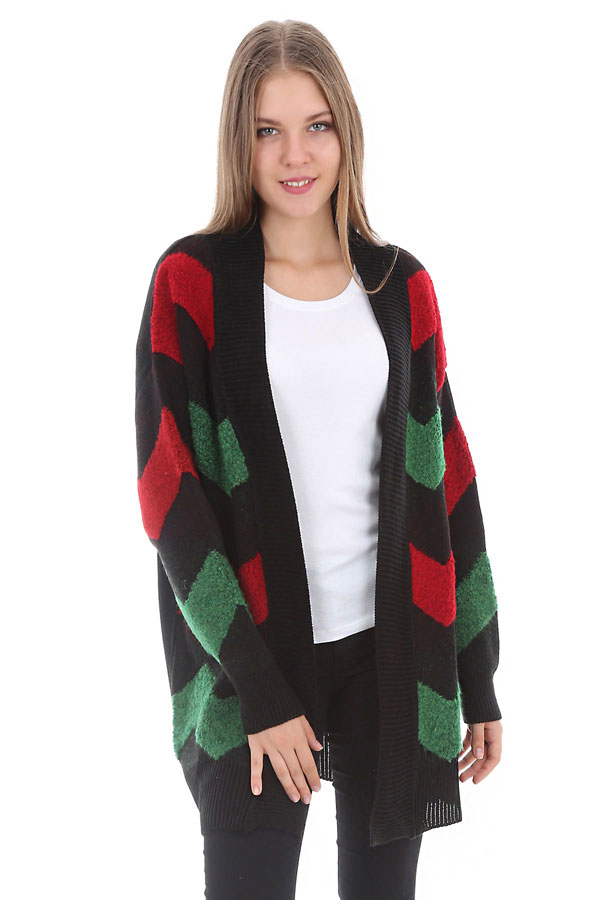 15285 SÜZENELİ TRİKO HIRKA - Siyah - BİGDART