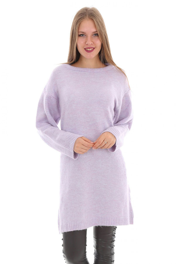 15295 SALAŞ TRİKO TUNİK - Lila - BİGDART