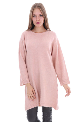 15295 SALAŞ TRİKO TUNİK - Pudra - BİGDART
