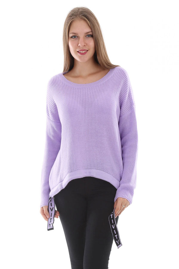 15304 BÜZGÜLÜ TRİKO KAZAK - Lila - BİGDART