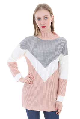 15308 ÖNÜ V TRİKO KAZAK - Pudra - BİGDART