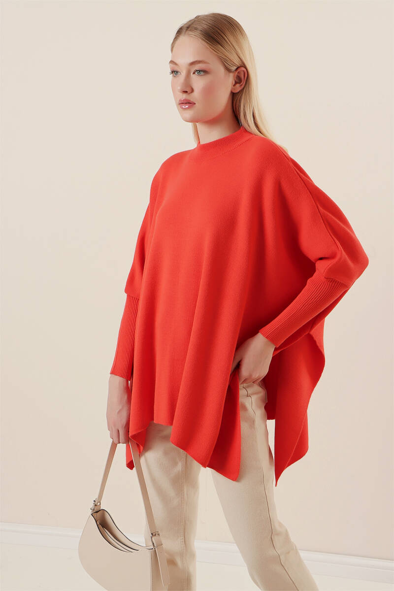 15783 Yırtmaçlı Panço Kazak - A.Turuncu - BİGDART