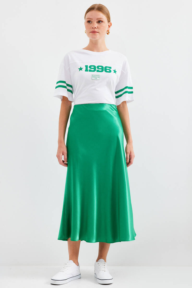 15806 Saten Etek - Yeşil - BİGDART