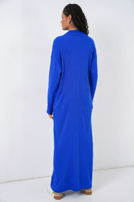 15839 Boydan Triko Elbise - Saks - 6
