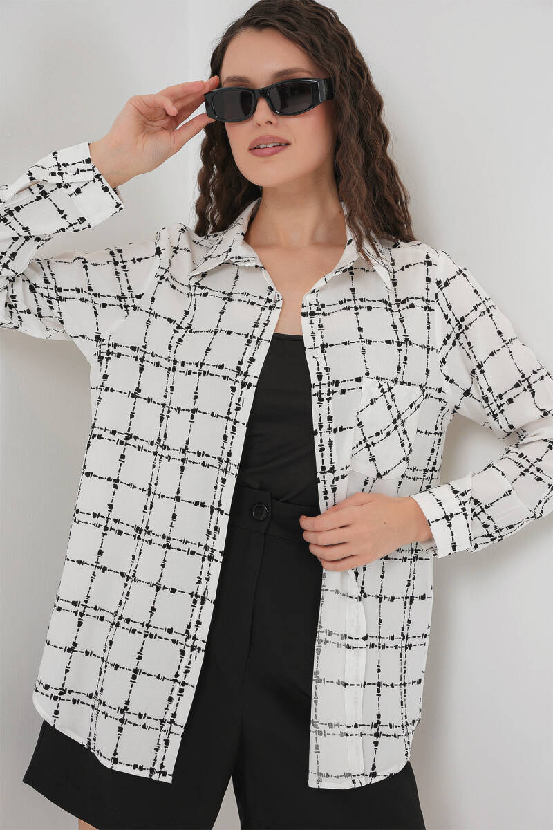 3639 TEK CEPLİ GÖMLEK - A.Beyaz - BİGDART