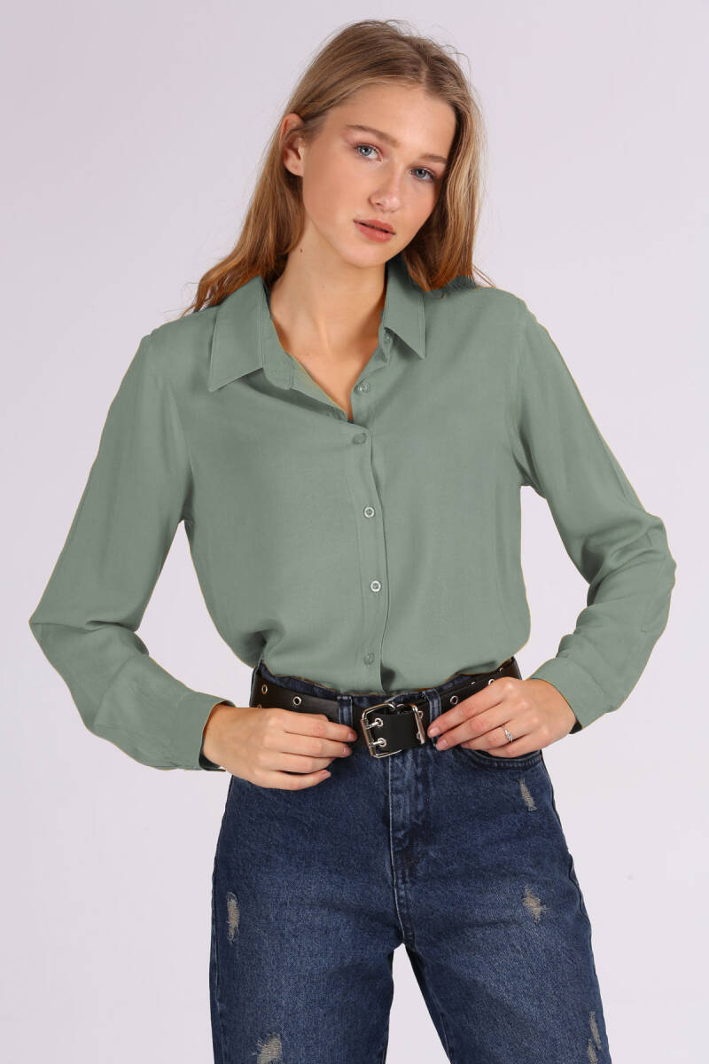 3785 Viskon Gömlek - Çağla - BİGDART