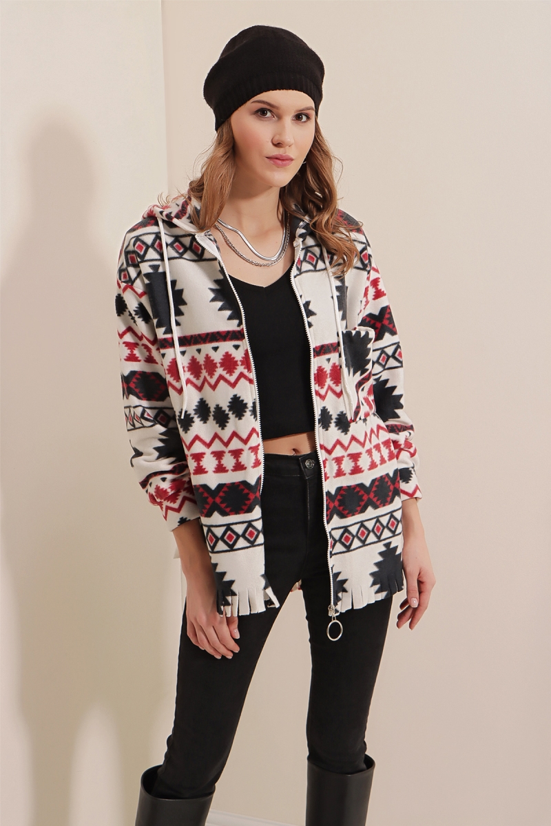 3861 Ekose Desen Polar - A.Kırmızı - BİGDART