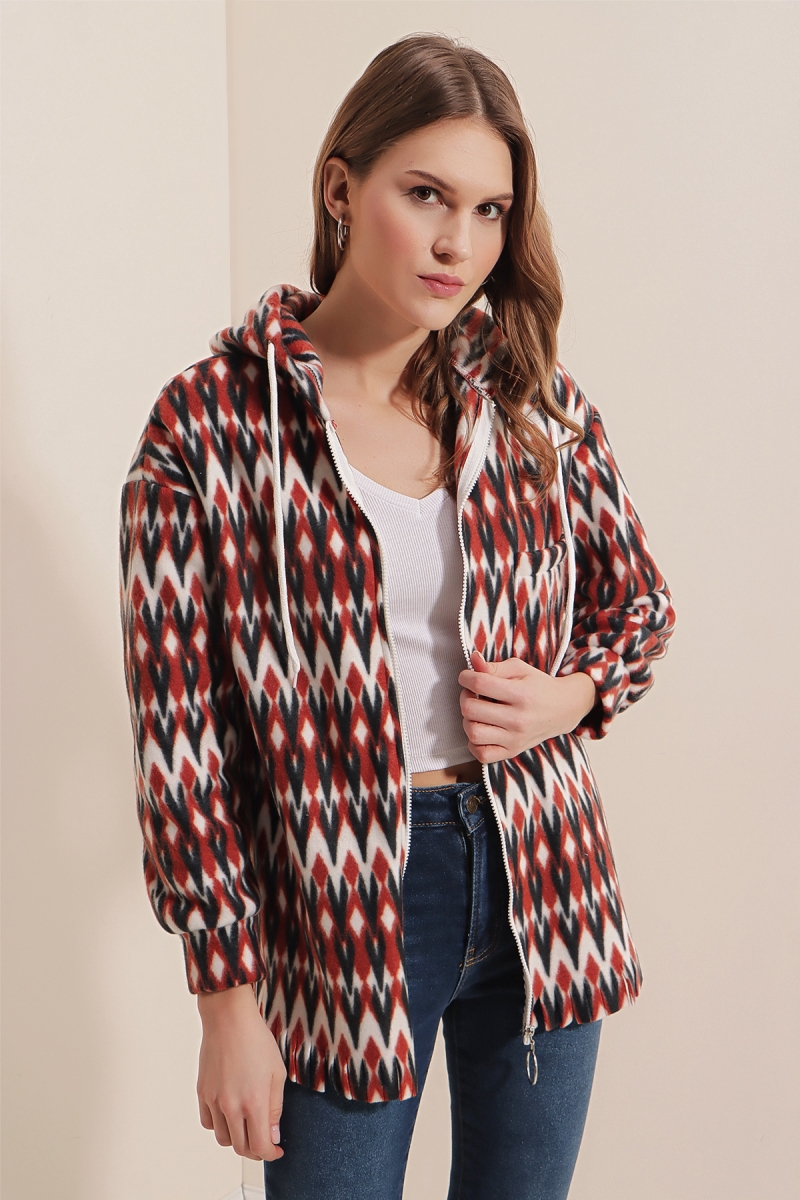 3861 Ekose Desen Polar - D.Kahve - BİGDART