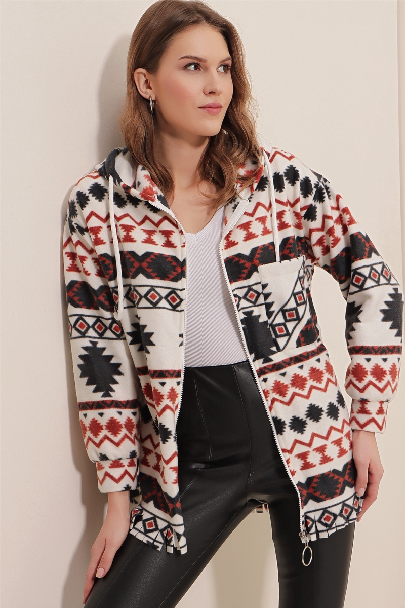 3861 Ekose Desen Polar - Turuncu - BİGDART