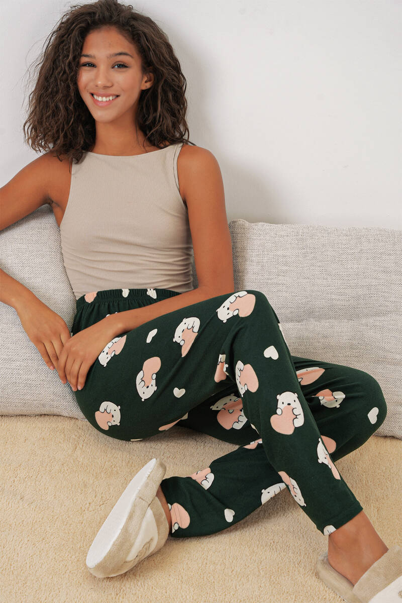 4323 Desenli Pijama Altı - Y.Zümrüt - BİGDART