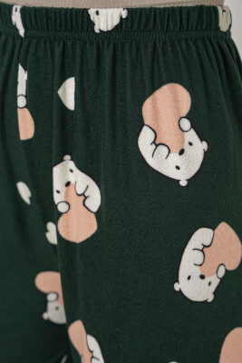 4323 Desenli Pijama Altı - Y.Zümrüt - 6
