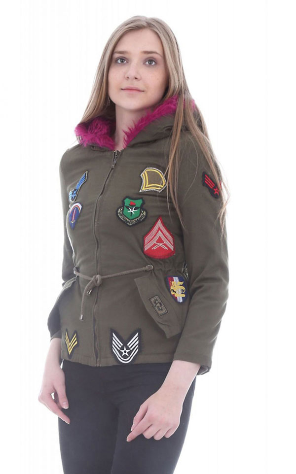 4573 ARMALI KISA KABAN - Haki - BİGDART