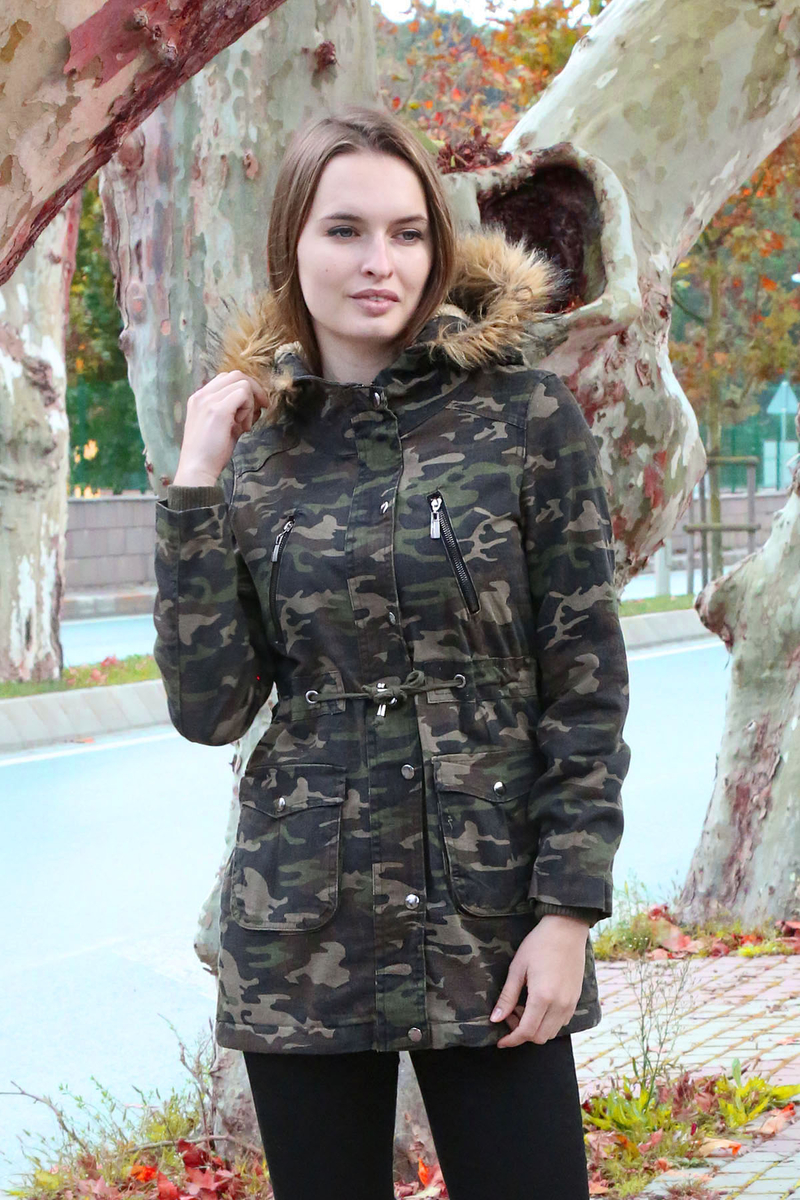 4590 KAMUFLAJ DESEN KABAN - Kamuflaj - BİGDART