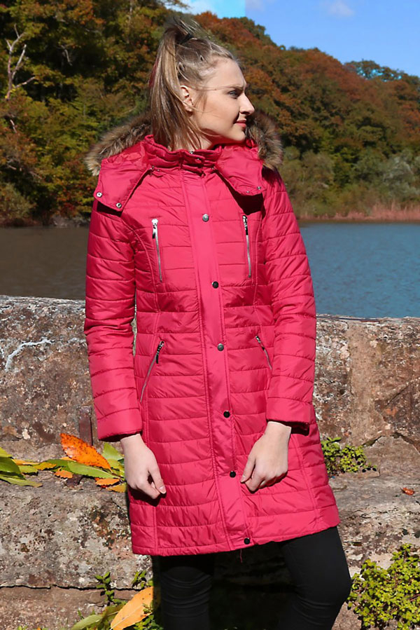 5052 KAPŞONLU MONT - Kırmızı - BİGDART