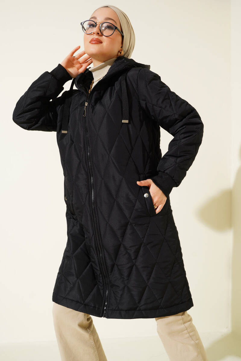 5130 Salaş Şişme Mont - Siyah - BİGDART