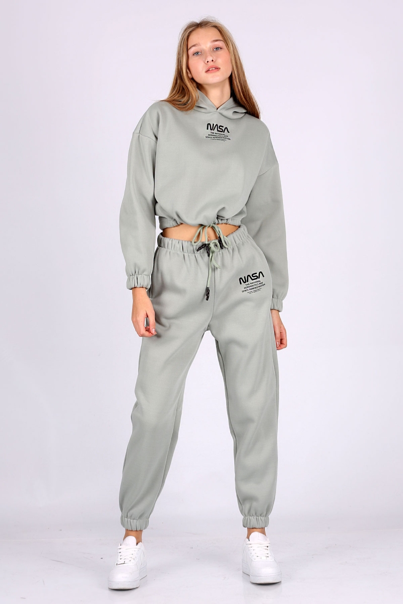 55342 Nasa Baskılı Eşofman Takımı - Çağla - BİGDART