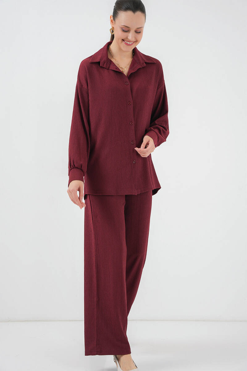 5858 Örme İkili Takım - Bordo - BİGDART