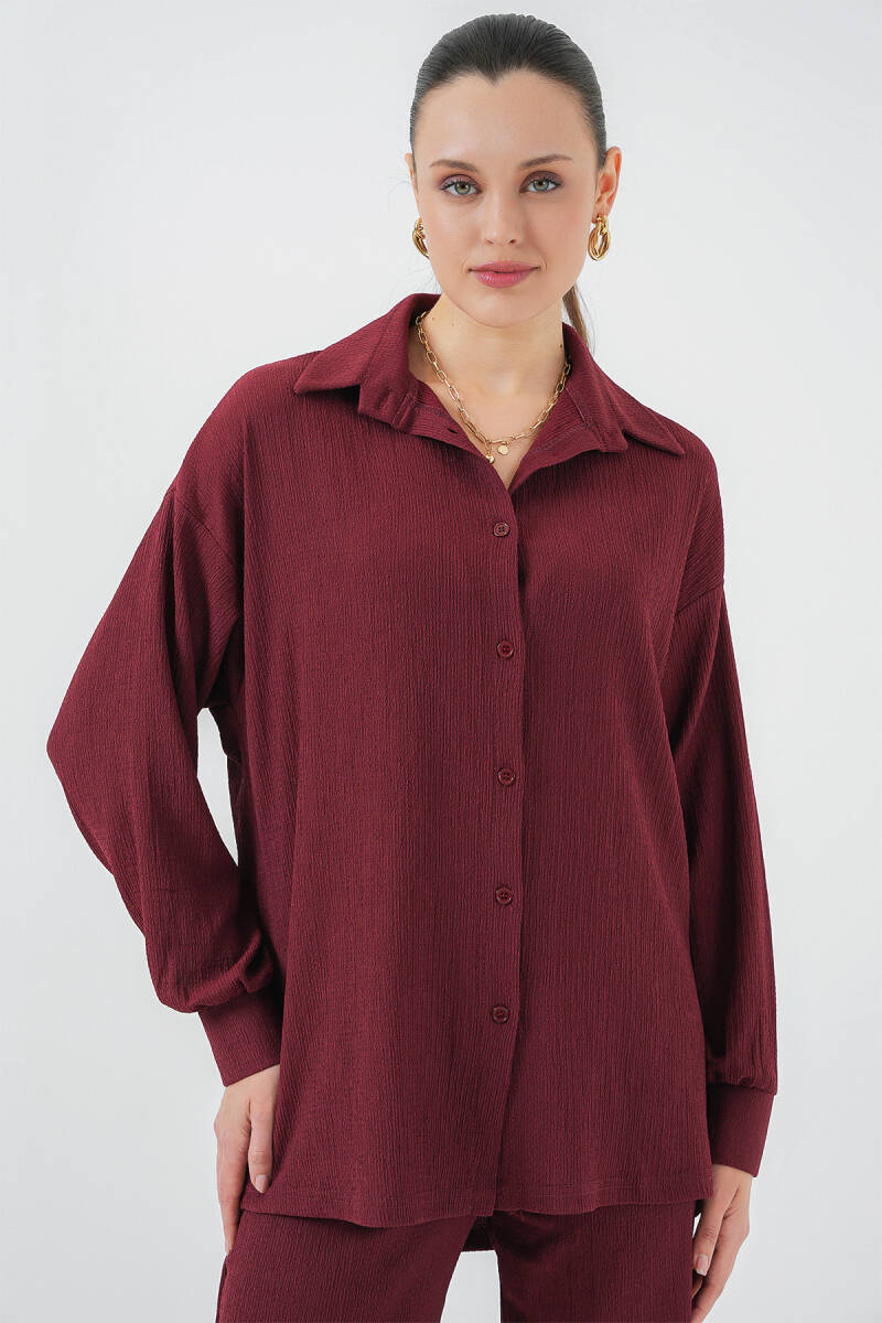 5858 Örme İkili Takım - Bordo (1)