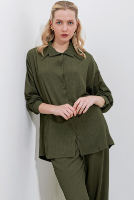 5858 Örme İkili Takım - Haki 