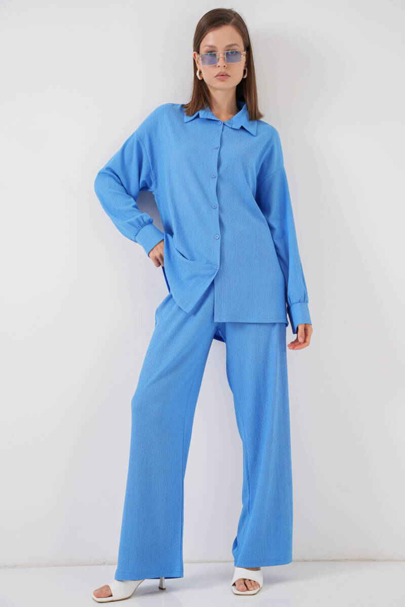 5858 Örme İkili Takım - Mavi - BİGDART