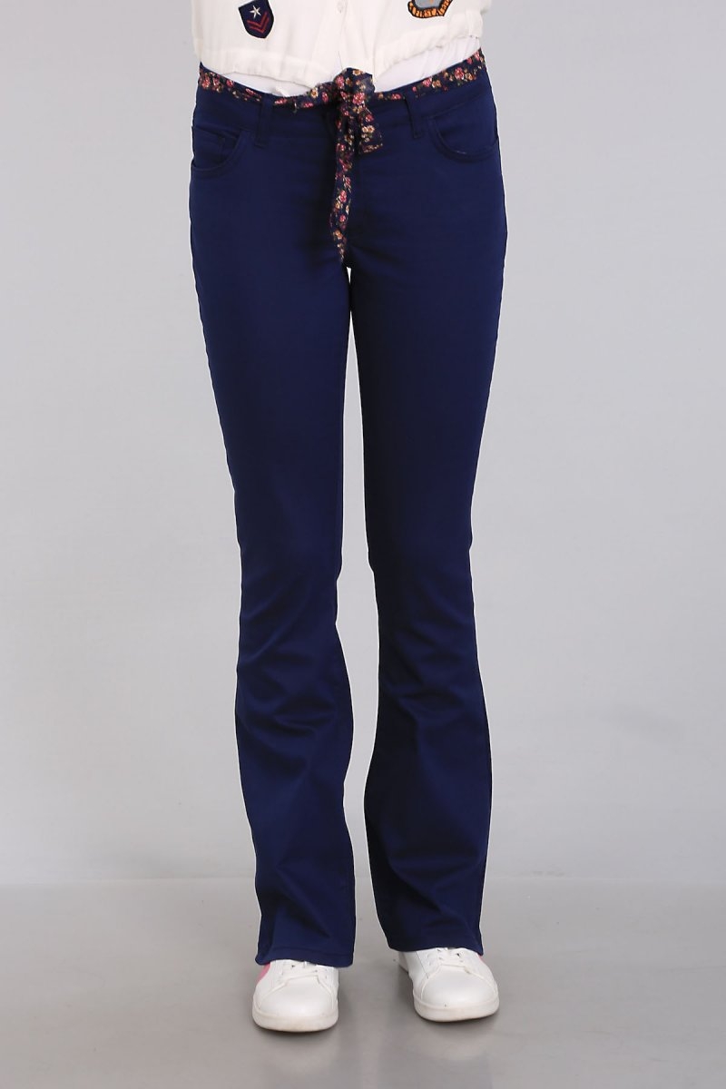 6339 İSPANYOL PAÇA GABARDİN PANTOLON - Lacivert - BİGDART