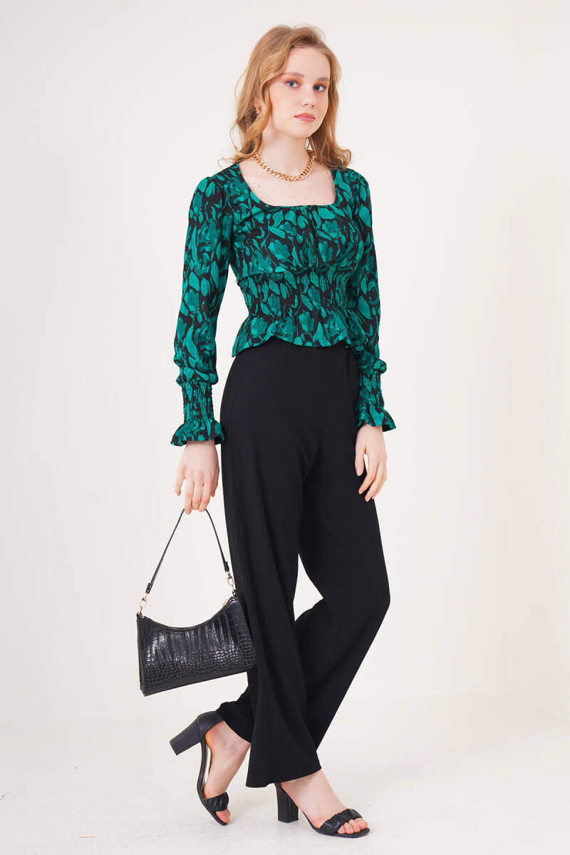6543 Örme Pantolon - Siyah - BİGDART