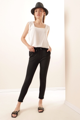 6555 Cepli Pantolon - Siyah - BİGDART