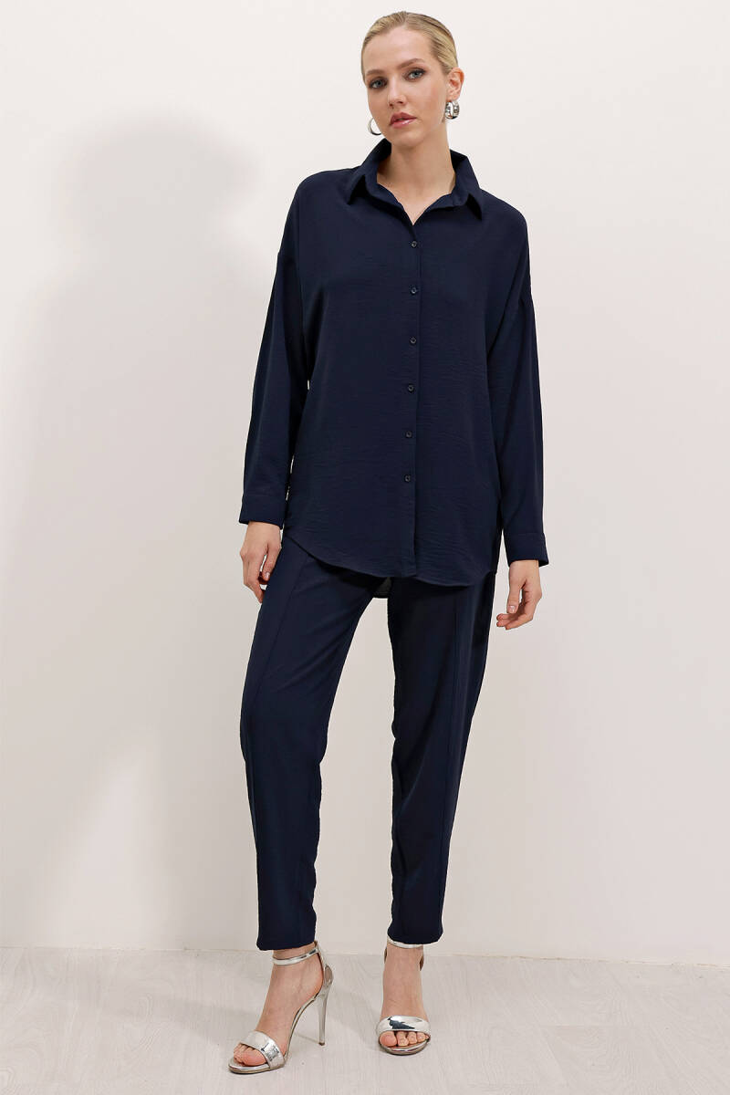 6593 Oversize İkili Takım - Lacivert - BİGDART