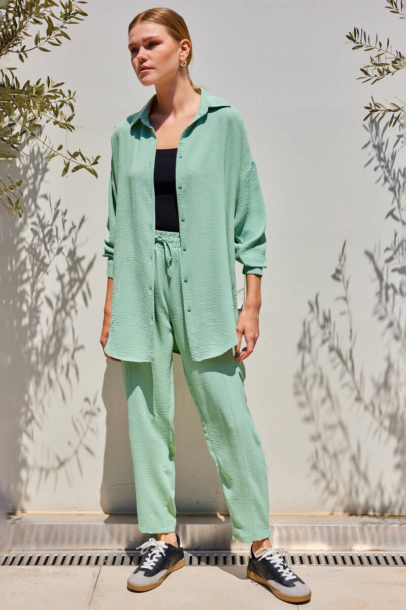 6593 Oversize İkili Takım - Mint (1)