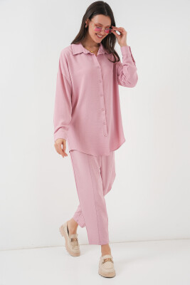 6593 Oversize İkili Takım - Pudra 