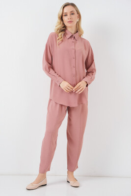 6593 Oversize İkili Takım - Pudra 