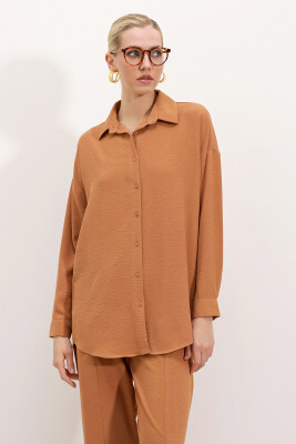 6593 Oversize İkili Takım - Taba - 2