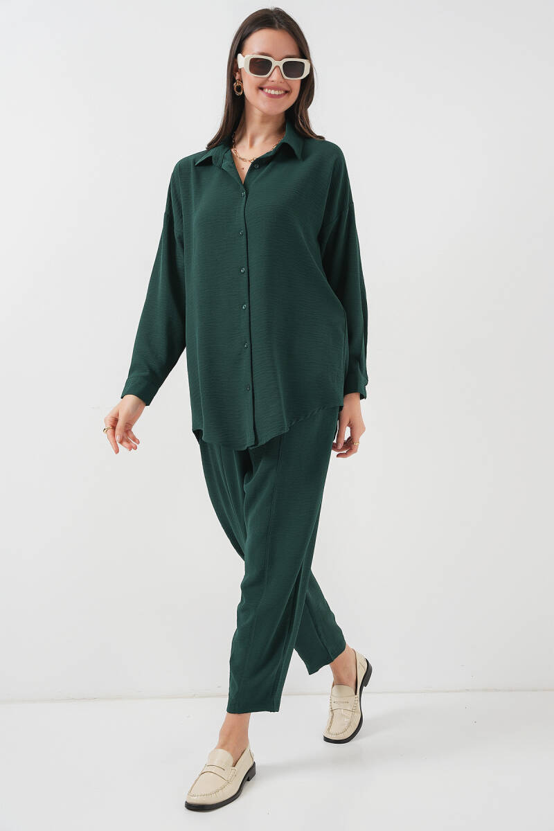 6593 Oversize İkili Takım - Zümrüt Yeşili - BİGDART
