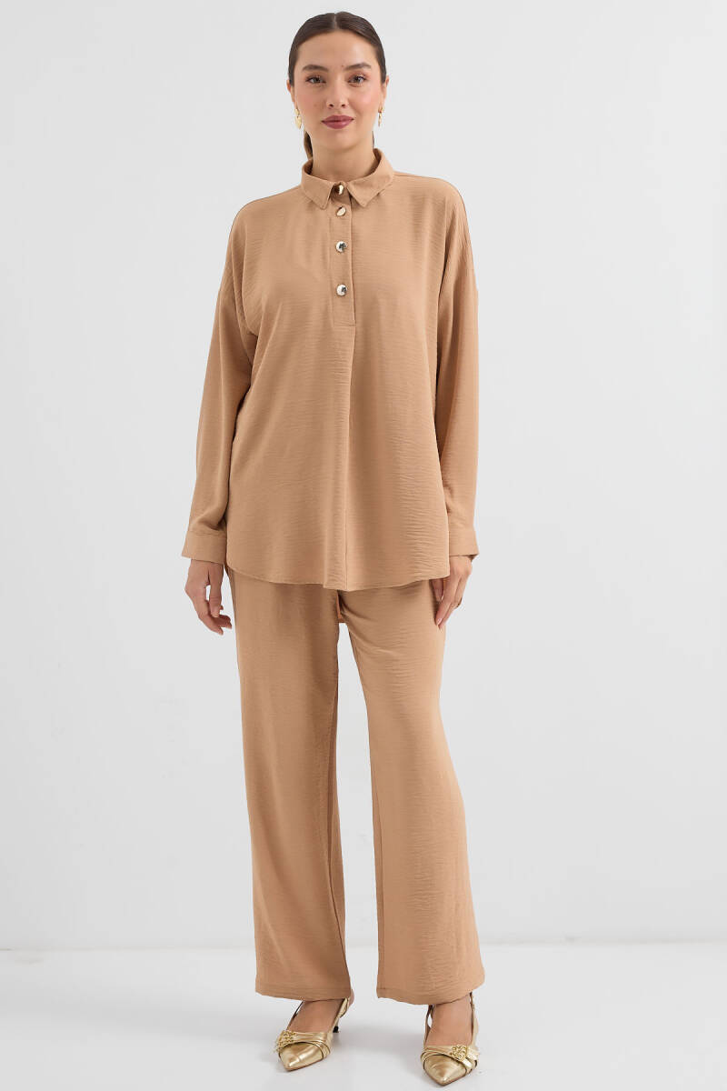 6631 Oversize Alt-Üst Takım - Bisküvi - BİGDART