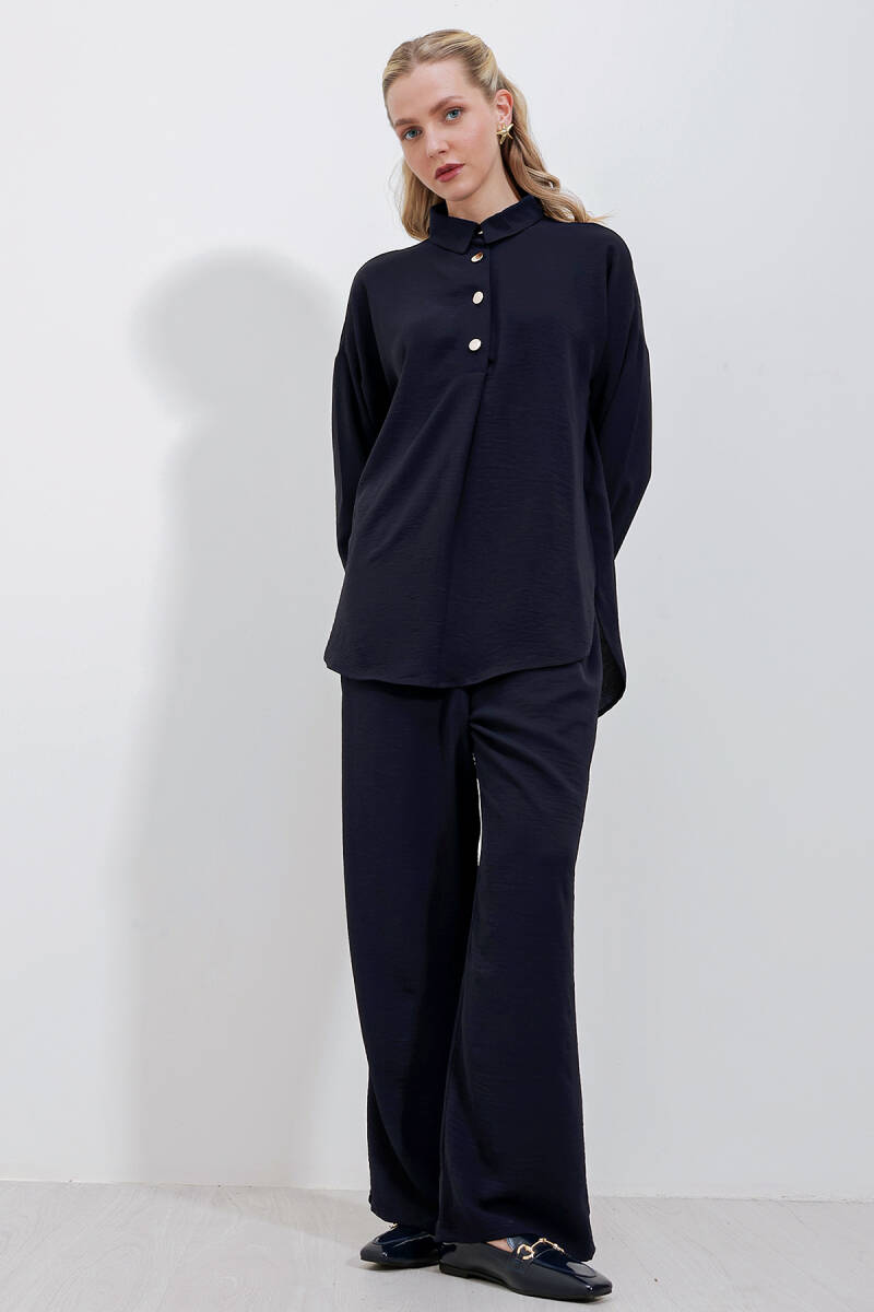 6631 Oversize Alt-Üst Takım - Lacivert (1)