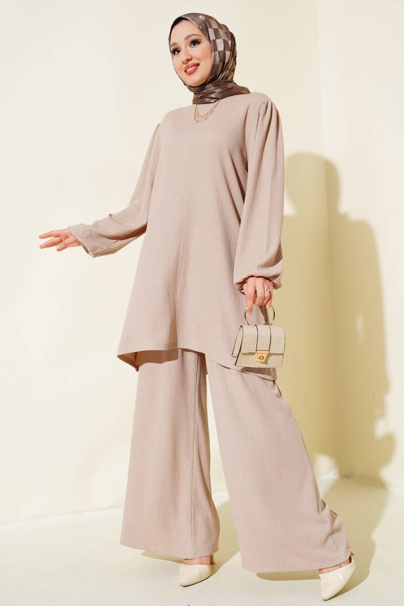Kadın Taş Tunik Pantolon Alt Üst Takım 6663 - BİGDART