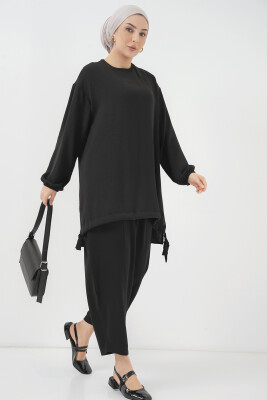 6682 Tunik Pantolon İkili Takım - Siyah 