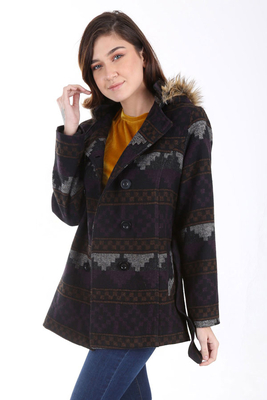 9038 KAŞE KABAN - Mor - BİGDART