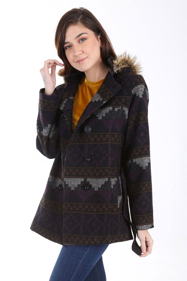 9038 KAŞE KABAN - Mor - BİGDART