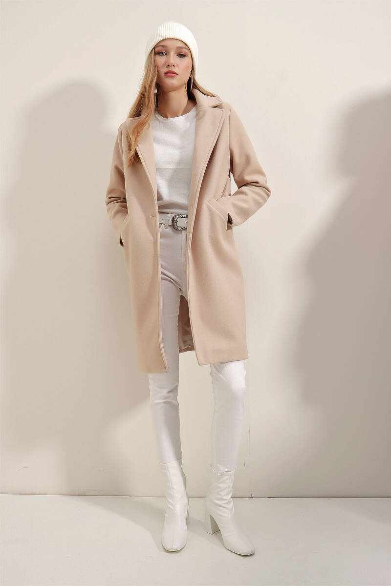 9085 Kaşe Kaban - Bej (1)